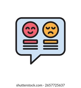 Influencer Feedback Icon Vector Illustration