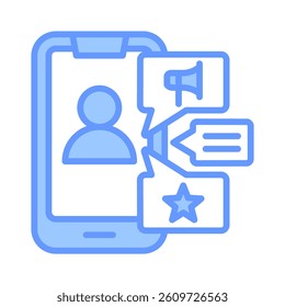 Influencer Icon Element for Design