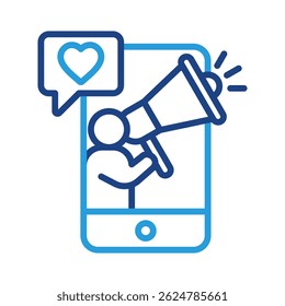 Elemento de icono de influencer para el diseño