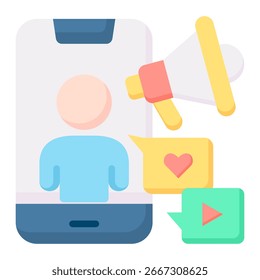 Elemento de icono de influencer para el diseño