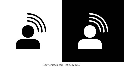 Influencer icon for logo web mobile app UI design.