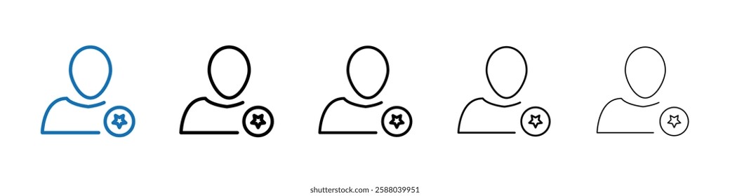 Influencer icon Outline vector logo for web ui