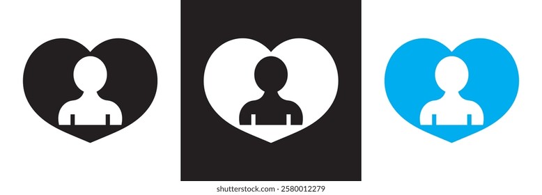 Influencer  icon set. Containing promotion, leadership, passion, marketing, etc.  isolated on white and black background. vector illustration. EPS 10