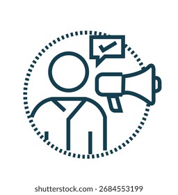 Icono de influencer | Símbolo | Icono de Vector