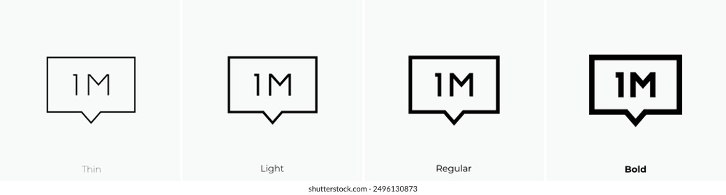 influencer icon. Thin, Light Regular And Bold style design isolated on white background