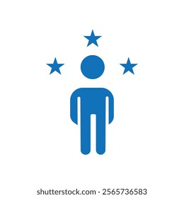 Influencer icon Thin line illustration set
