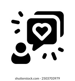 Icono del glifo del Vector para su Sitio web, móvil, presentación y diseño del logotipo.