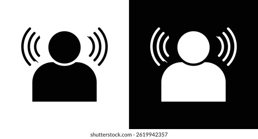 Influencer icon vector, solid logo illustration, pictogram