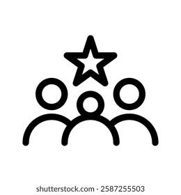 Influencer Icon Vector Symbol Design Illustration