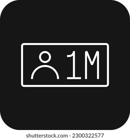 Influencer Marketing icon with black filled line style. media, social, communication, strategy, digital, ambassador, app. Vector illustration