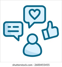 Influencer Marketing Icon Element For Design