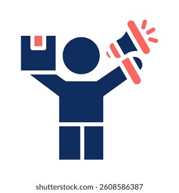 Influencer Marketing Icon Element for Design