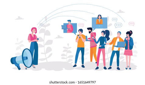 Influencer Marketing Potential Product Buyers Consumer Stock Vector ...