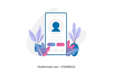 influencer profile page mobile application