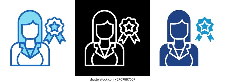 Influencer Relations Symbol Triplestyle Vektorgrafik