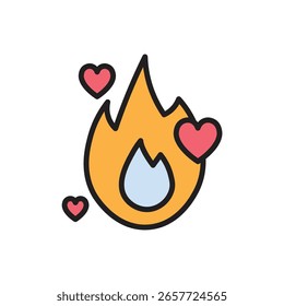 Influencer Trending Icon Ilustración vectorial