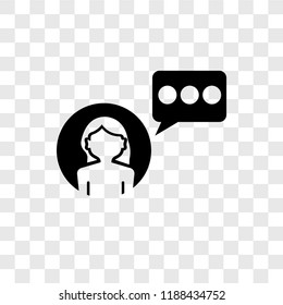 Influencer vector icon isolated on transparent background, Influencer transparency logo concept