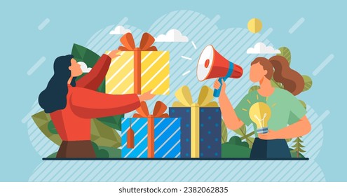 Influencer. Vector illustration. Influencers have power to influence peoples opinions and behaviors The influential role social media in marketing is well recognized marketing