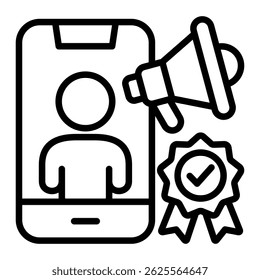 Elemento de icono de influencers para el diseño