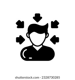Influencing icon in vector. Illustration
