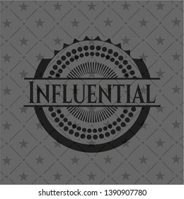 Influential black emblem. Vintage. Vector Illustration. Detailed.