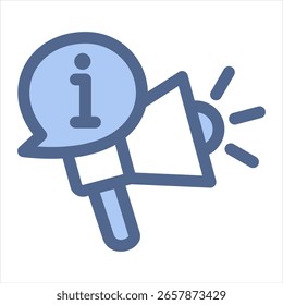 Ilustración vectorial de iconos azules