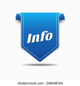 Info Blue Vector Icon Design