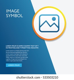 Info Board Graphic elements. Photos Image Icon outline style design