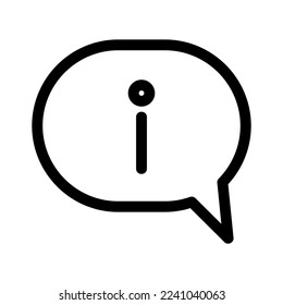 info bubble icon or logo isolated sign symbol vector illustration - high quality black style vector icons

