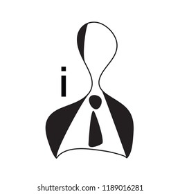 info businessman user icon vector.