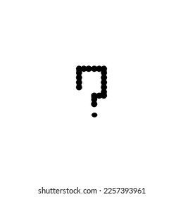Info button. Question icon. Simple style lesson course poster background symbol. Question brand logo design element. Question t-shirt printing. vector for sticker.