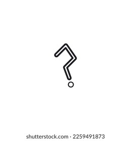Info button. Question icon. Simple style lesson course poster background symbol. Question brand logo design element. Question t-shirt printing. vector for sticker.
