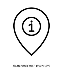 Info center, info, location icon vector image. Can also be used for Navigation. Suitable for use on web apps, mobile apps and print media.