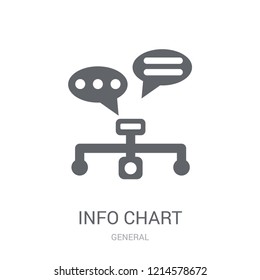 info chart icon. Trendy info chart logo concept on white background from General collection. Suitable for use on web apps, mobile apps and print media.
