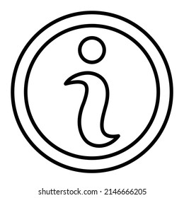 Info Circle vector icon. Can be used for printing, mobile and web applications.