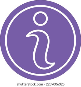 Icono de vector de círculo de información. Se puede usar para imprimir, móviles y aplicaciones web.