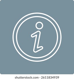 Info Circle vector icon. Can be used for printing, mobile and web applications.