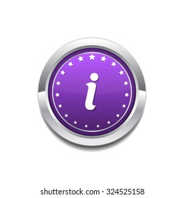 Info Circular Vector Purple Web Icon Button