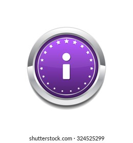 Info Circular Vector Purple Web Icon Button