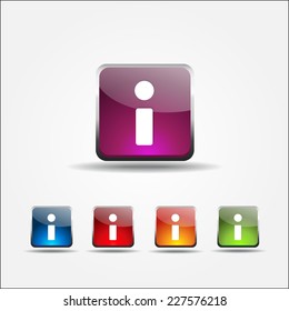 Info Colorful Vector Icon Design