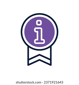 icono de dos tonos de información. icono vector para tu sitio web, móvil, presentación y diseño de logotipo.