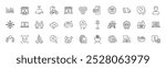 Info, Equality and Anxiety line icons. Pack of Face detection, Justice scales, Consulting business icon. Web inventory, Stars, Cloud share pictogram. Chemistry lab, Surprise gift. Line icons. Vector