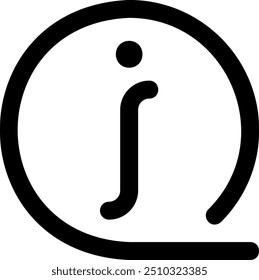 Info Glifo Icono Ilustración Vector