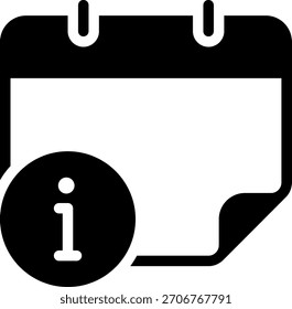 Info Glifo Icono Ilustración Vector