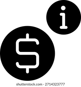 Info Glifo Icono Ilustración Vector