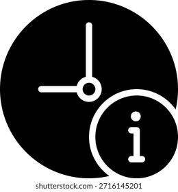 Info Glifo Icono Ilustración Vector
