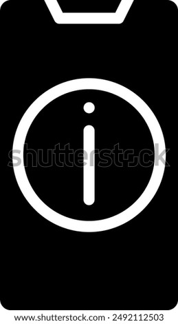 info glyph icon illustration vector