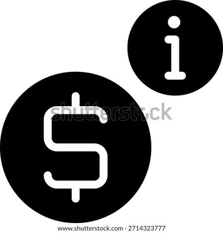 info glyph icon illustration vector