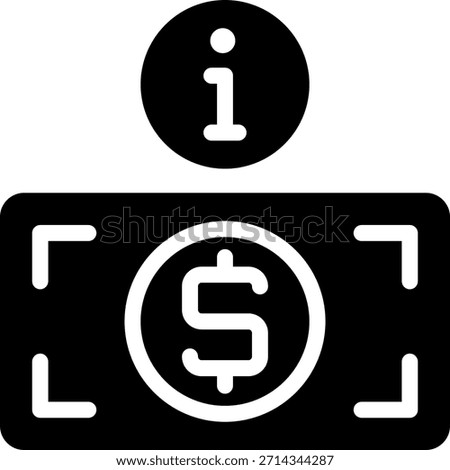 info glyph icon illustration vector