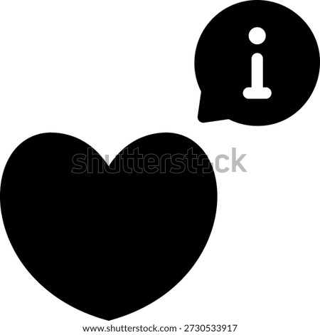 info glyph icon illustration vector